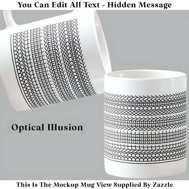 Taza De Café No me siento muy divertido e oculto mensaje 124BW  (Subido por el creador)