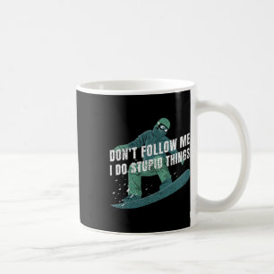 Taza De Café No me sigan hago cosas estúpidas con vintag de sno