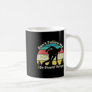 Taza De Café No me sigas hago cosas estúpidas retro vintage A