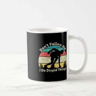Taza De Café No me sigas hago cosas estúpidas retro vintage A
