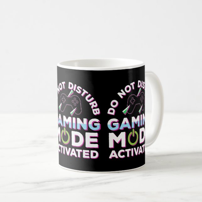 Taza De Café No molestar el modo de juego activado (Anverso derecho)