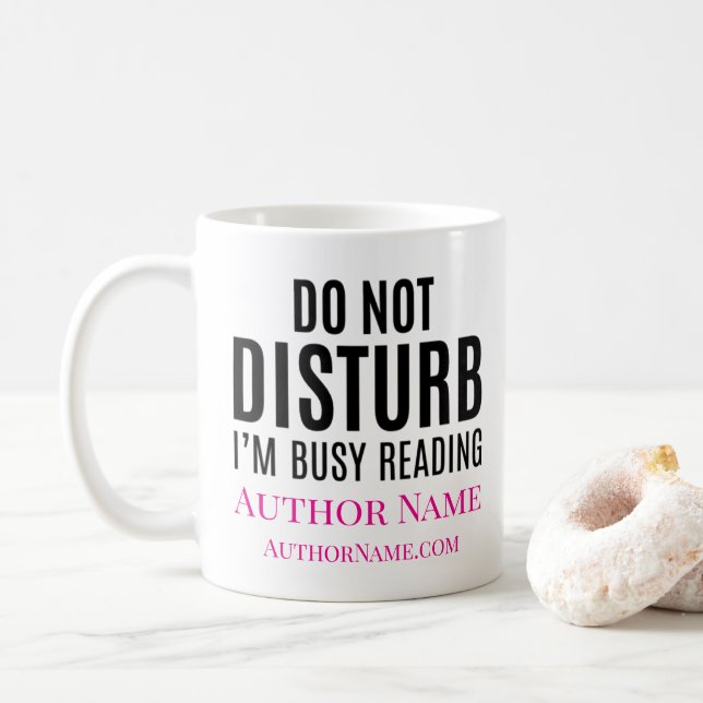 Taza De Café No Molestar Estoy Leyendo (Con donut)