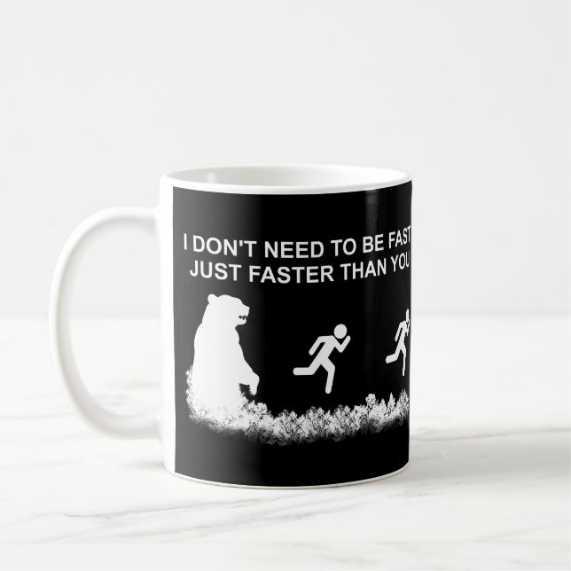 Taza De Café No necesito ser rápido (pardo) café (Izquierda)