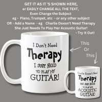 No necesito terapia sólo para tocar mi GUITARRA