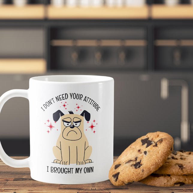 Taza De Café No necesito tu actitud (Subido por el creador)