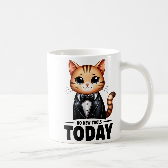 Taza De Café No New Tools Today Funny  (Derecha)