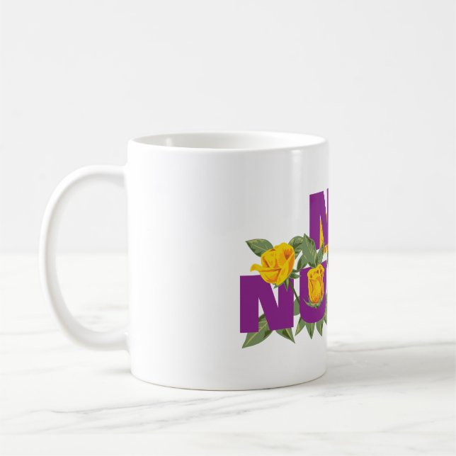 Taza De Café NO NUKES - ROSA oficial de la MISIÓN Mug (Izquierda)