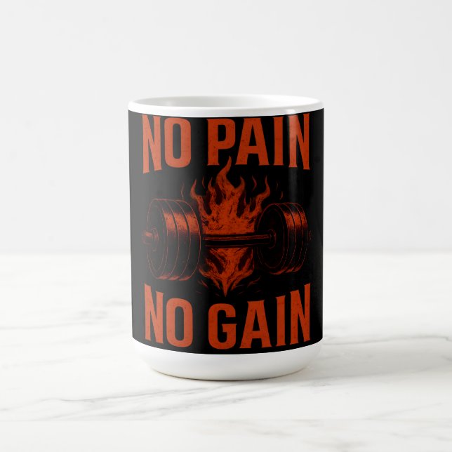 Taza De Café No Pain No Gain – Classic Gym Motivation (Centro)