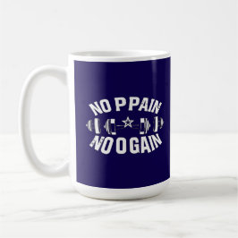 Taza De Café No Pain No Gain Workout Barbell
