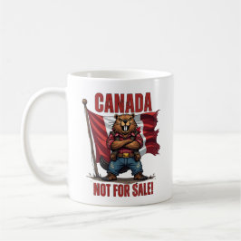 Taza De Café NO PARA VENTA, Canadá, Beaver Lumberjack, Bandera,