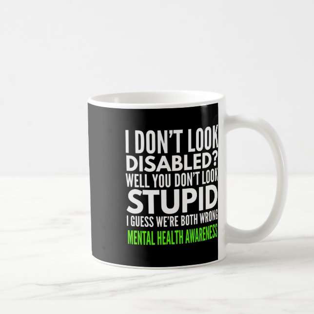 Taza De Café No parezco la incapacitada Conciencia sobre la sal (Derecha)