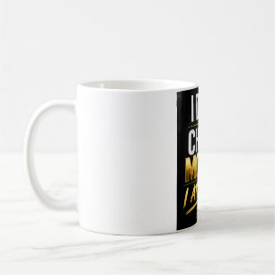 Taza De Café No persigo el dinero, lo atraigo – Motivo de oro d