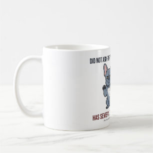 Taza De Café No Pidió Su Opinión Diseño Azul Frenchie
