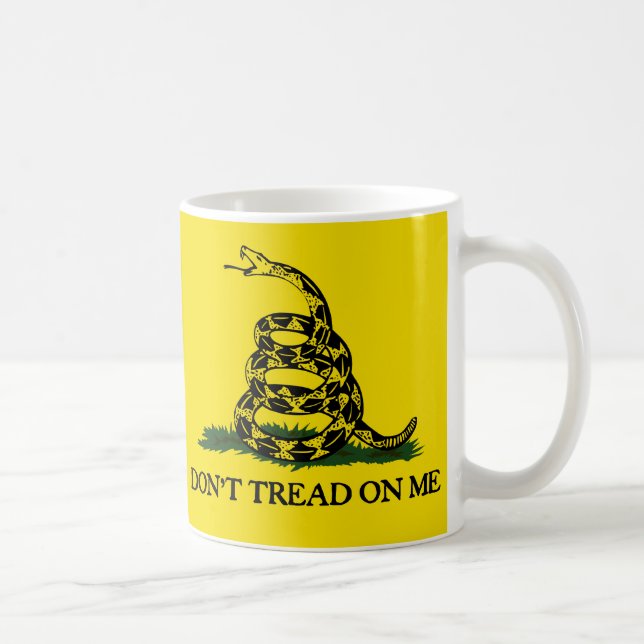 Taza De Café No pise en la bandera de Mí-Gadsden (Derecha)