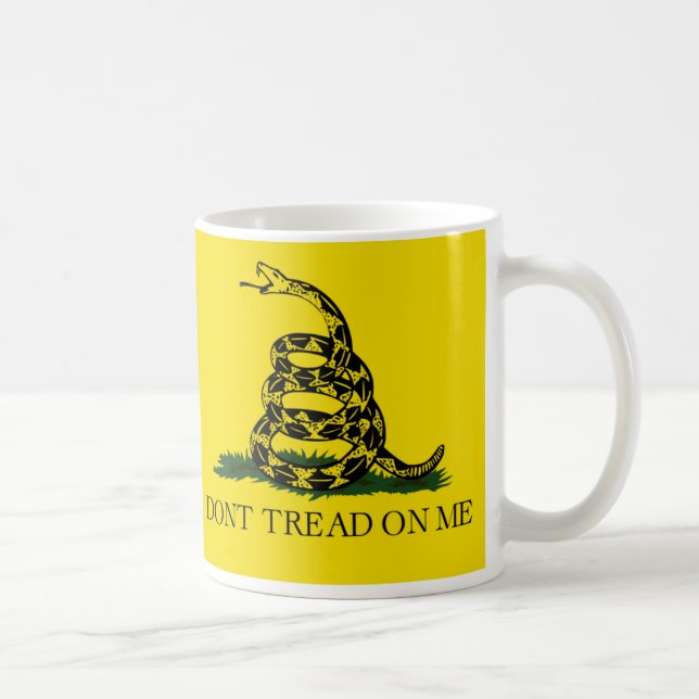Taza De Café NO PISE EN MÍ, la bandera de Gadsden (Derecha)