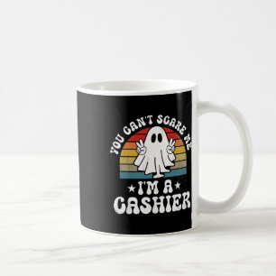 Taza De Café No puedes asustarme, divertido cajero de Halloween