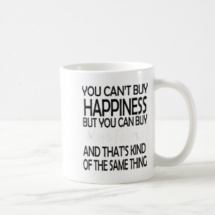 Taza De Café No Puedes Comprar Felicidad Pero Más Tela - Quilte