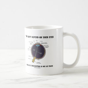 Taza De Café No puedes depender de tu enfoque de imaginación