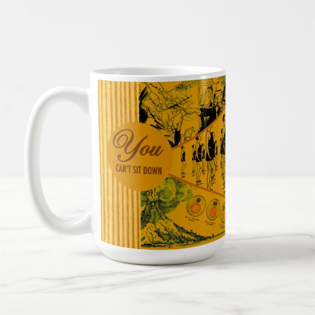 Taza De Café No puedes sentarte (Izquierda)