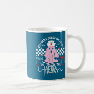 Taza De Café No puedes verme, trabajo turno noche en enfermera