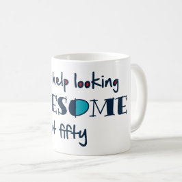 Taza De Café No puedo evitar mirar a 50