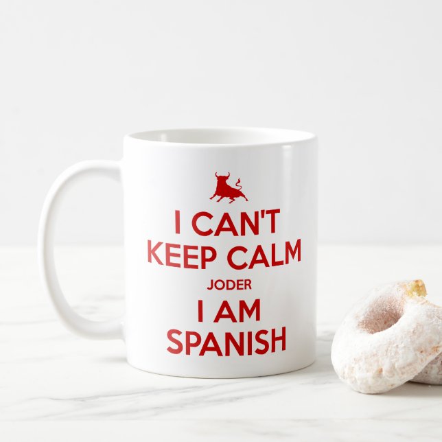 Taza De Café No puedo mantener la calma (Con donut)