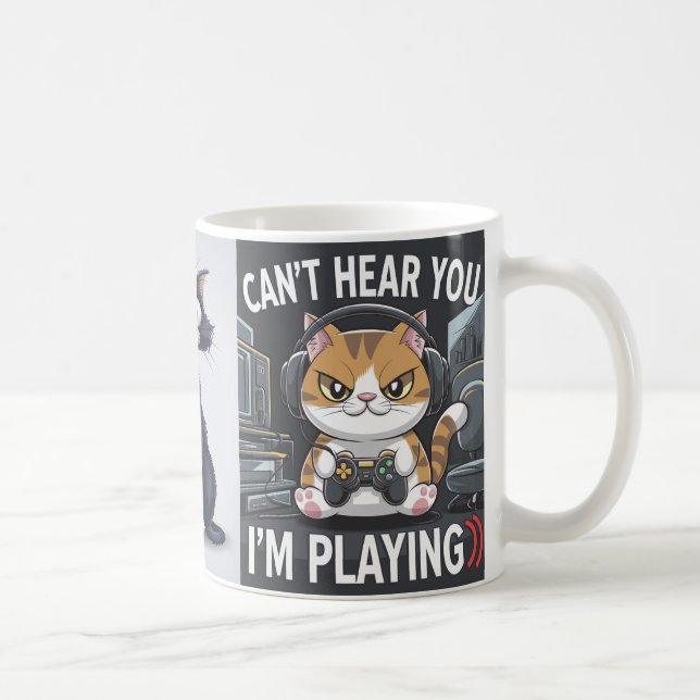 Taza De Café 'No puedo oírte, estoy jugando (Derecha)