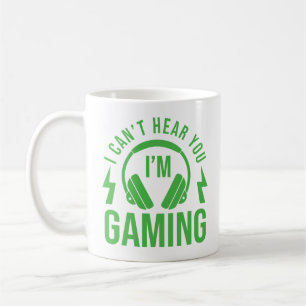Taza De Café No puedo oírte estoy jugando a juegos de azar, vid