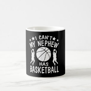 Taza De Café No puedo que mi sobrino tenga un regalo de básquet