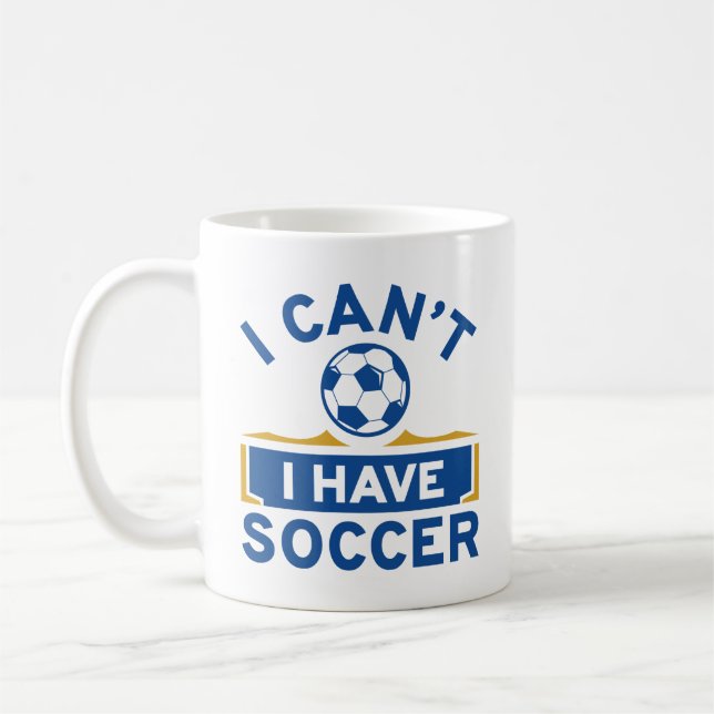 Taza De Café No puedo tener fútbol (Izquierda)