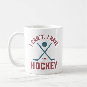 Taza De Café No puedo tener hockey