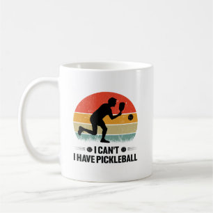 Taza De Café No puedo tener pickleball, Pickleball Lover