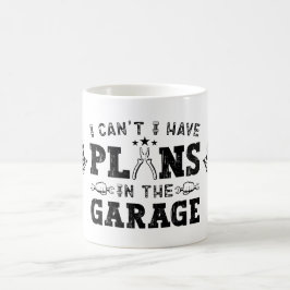 Taza De Café No puedo, tengo planes en el garaje, mecánico dive
