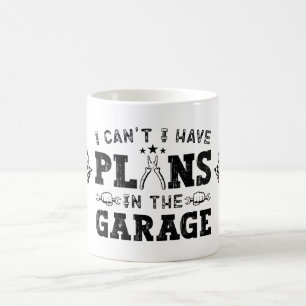 Taza De Café No puedo, tengo planes en el garaje, mecánico dive