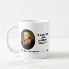 Taza De Café No puedo vivir sin los libros