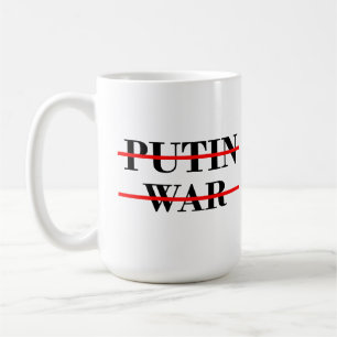Taza De Café No putin no guerra