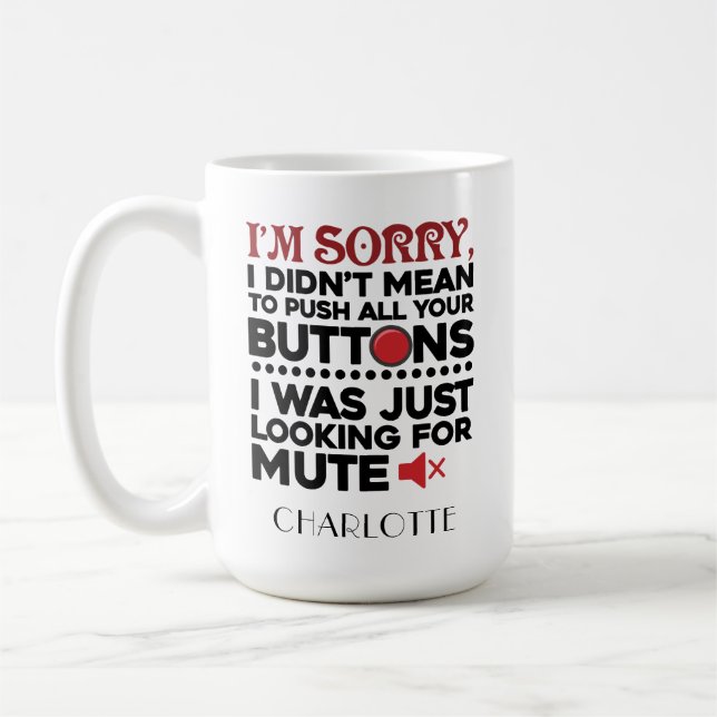 Taza De Café No quiso presionar los botones Jefe de trabajo (Izquierda)