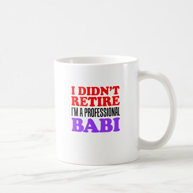 Taza De Café No retiré el café de Babi profesional (Derecha)