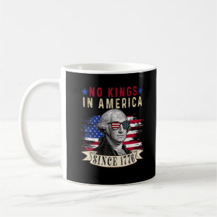 Taza De Café No Reyes En América Bandera De EE. UU. Estilo Retr