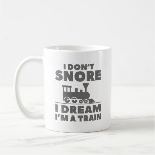 Taza De Café No ronco sueño que soy un tren
