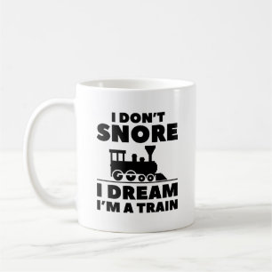 Taza De Café No ronco sueño que soy un tren