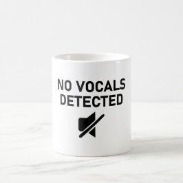 Taza De Café No se detectaron vocales con diseño de audio mínim