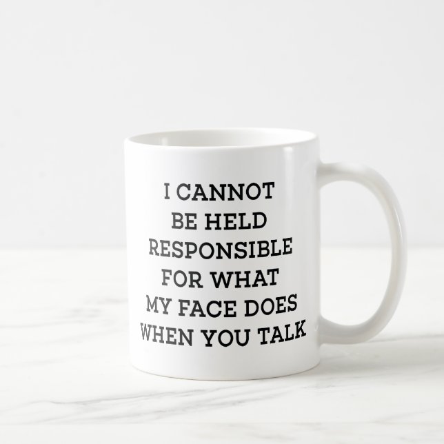 Taza De Café No Se Me Puede Hacer Responsable (Derecha)