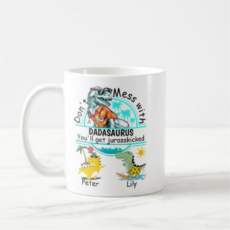 Taza De Café No se metan con el verano de dadasaurus 2 niños