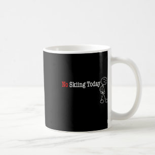 Taza De Café No se puede esquiar la figura del palo de hoy