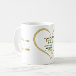 Taza De Café No se puede imaginar la vida sin tu tipografía