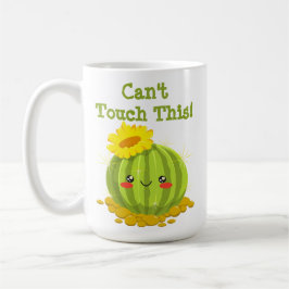 Taza De Café ¡No se puede tocar esto! Humor gracioso de Cactus