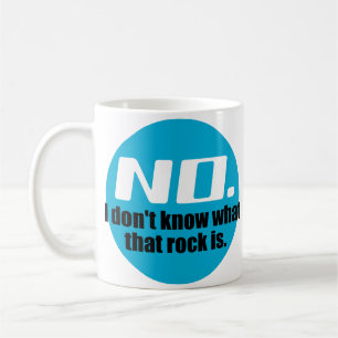 Taza De Café No sé qué es esa roca (azul)