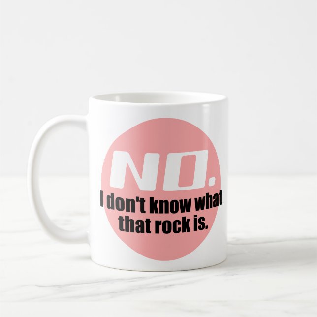 Taza De Café No sé qué es esa roca (rosa) (Izquierda)