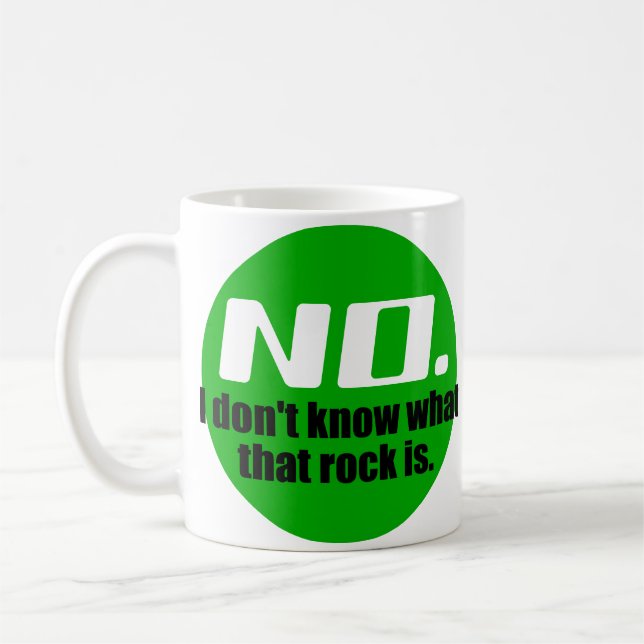 Taza De Café No sé qué roca es (Verde) (Izquierda)